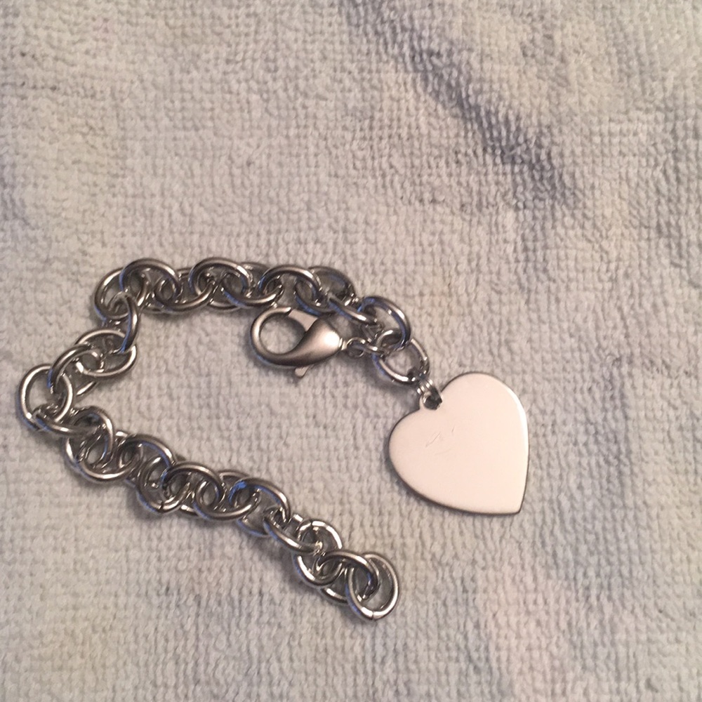 Silver bracelet with Heart Charm